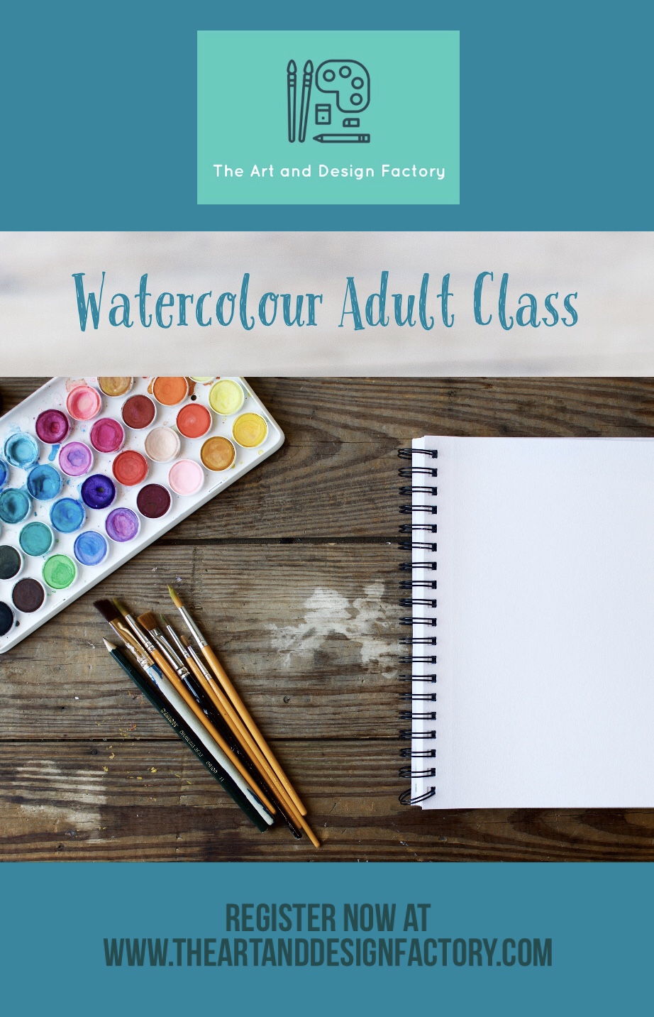Online Watercolour Adult Class Delivered By Sinead Campbell of The Art And Design Factory